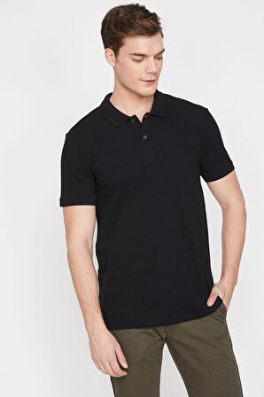 Erkek Mavi Polo Yaka T-Shirt 9YAM12133LK
