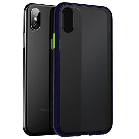 BİKAPAK ELIT ENIGMA IPHONE XS MAX MAVİ KAPAK