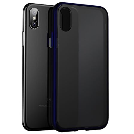 BİKAPAK ELIT ENIGMA IPHONE X/XS FULL MAVİ KAPAK