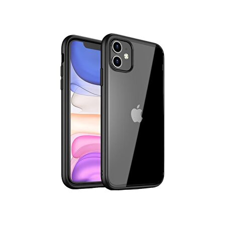 BİKAPAK ELIT SHINE IPHONE 11 FULL SİYAH KAPAK