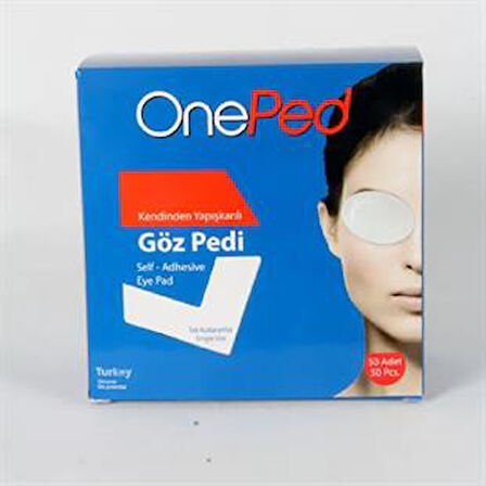 One Ped Kendinden Yapışkanlı Göz Pedi 50'li