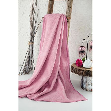 Komfort Home Tek Kişilik Polar Battaniye Pembe 160 x 220 cm