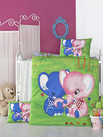 Komfort Home Bebek Uyku Seti %100 Pamuk (Yorgan ve +2 Yastıklı)