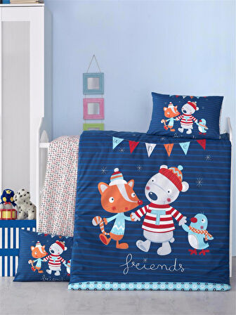 Komfort Home Bebek Uyku Seti %100 Pamuk (Yorgan ve +2 Yastıklı)
