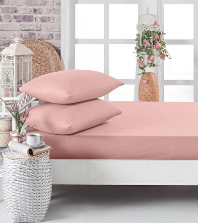 Komfort Home Çift Kişilik Penye Lastikli Çarşaf Seti 150X200 CM