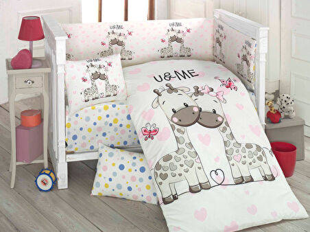 Komfort Home Bebek Uyku Seti 8 Parça Ranforce %100 Pamuk /Sweet