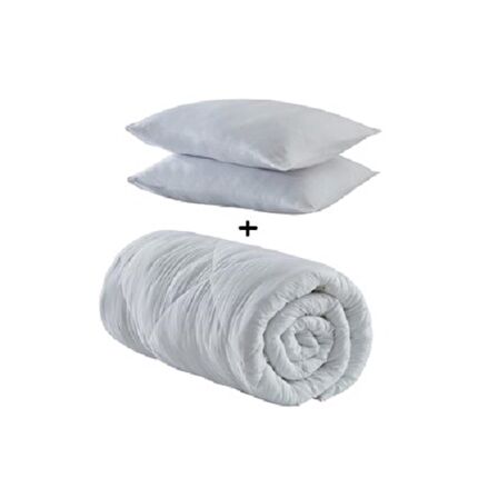 Komfort Home Çift Kişilik Microfiber Yorgan +2 Yastık