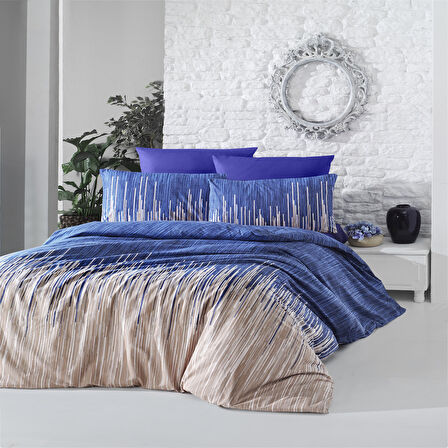 Komfort Home Çift Kişilik Ranforce Nevresim Takımı (Monte Blue)