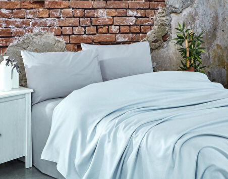 Komfort Home Çift Kişilik Ranforce Pike Takımı / Açık Gri