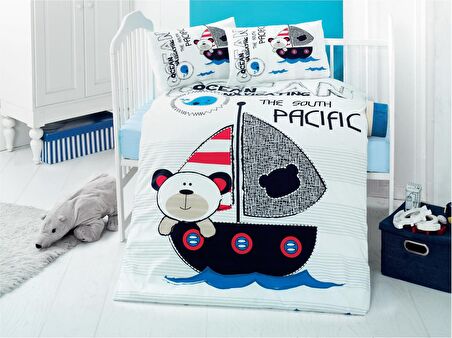 Komfort Home Bebek Nevresim Takımı %100 Pamuk / Pacific