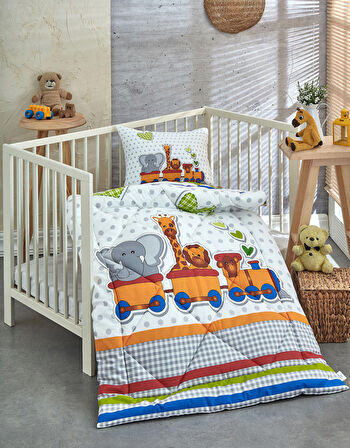 Komfort Home Ranforce Bebek Yorgan Seti %100 Pamuk / V6