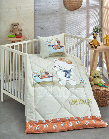 Komfort Home Ranforce Bebek Yorgan Seti %100 Pamuk / V17