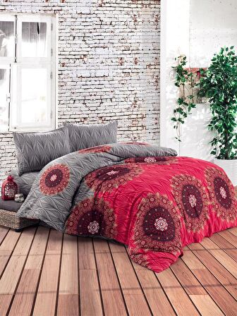 Vinaldi Romance  Etnik Ranforce Tek Kişilik Nevresim Takımı