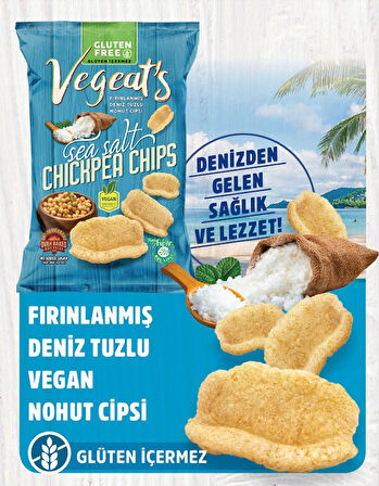 Vegeat’s Fırınlanmış Deniz Tuzlu Nohut Cipsi (6 x 50GR)