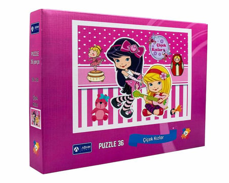 Çiçek Kızlar Puzzle 36 Parça 24x34cm