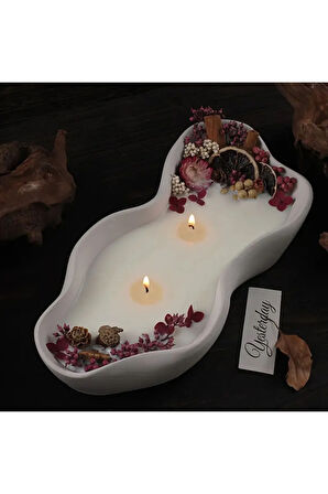 Flamara Doğal Soya Mum – Çift Fitilli Aromaterapi Deneyimi