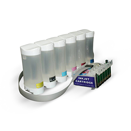 EPSON T0801-T0806 (V6,12 Chip) UYUMLU  BİTMEYEN KARTUŞ SİSTEMİ