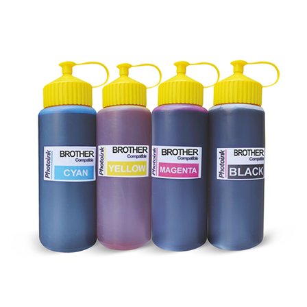 Brother J220 için 4 Renk 500ML Photoink Mürekkep