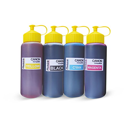 Canon G2411 için 4 Renk 500ML Photoink Mürekkep