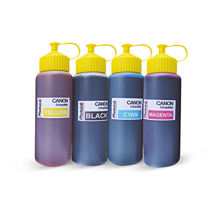 Canon MG4250 için 4 Renk 500ML Photoink Mürekkep