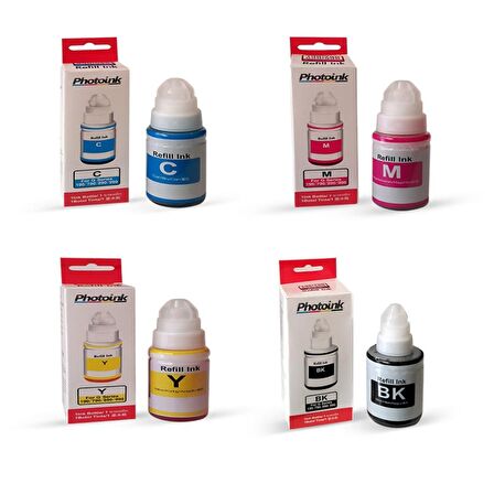 Canon mg3540 için 4 Renk 1 Takım Photoink Mürekkep