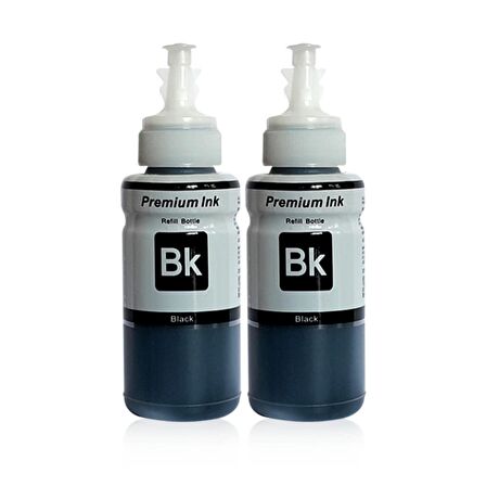 EPSON  EcoTank L360 için2 Adet Siyah Photoink Mürekkep