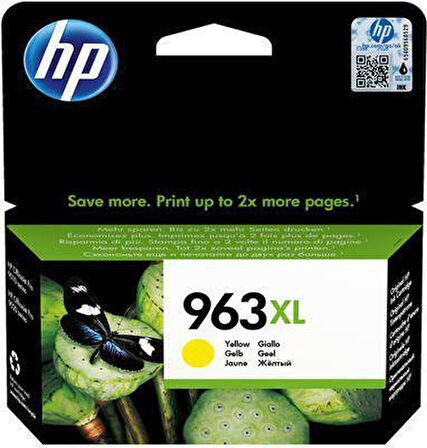 HP 963XL 3JA29AE Sarı Orjinal Kartuş Yüksek Kapasite OfficeJet Pro 9010, 9020 Serisi