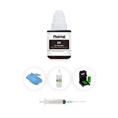 Canon Mg2250 için  Photoink PLUS Siyah Kartuş Dolum Seti