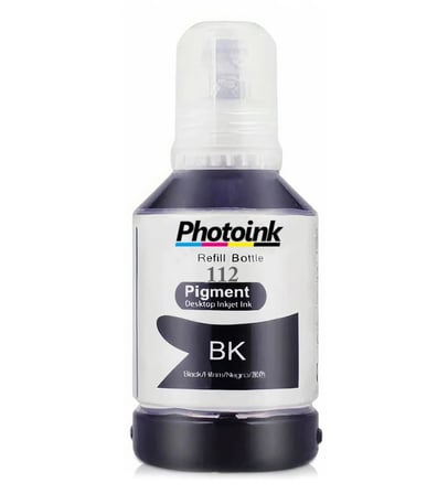 Epson 112 EcoTank Uyumlu Photoink Pigment Siyah Mürekkep 70 ml