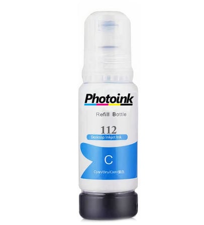 Epson 112 EcoTank Uyumlu Photoink Pigment Mavi Mürekkep 70 ml