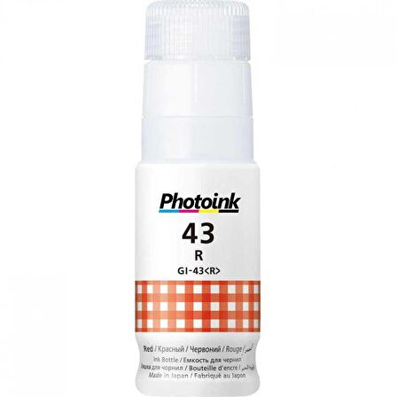 Canon GI-43R Photoink Red Şişe Mürekkep G540-G640