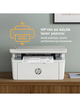 HP 7Md74A M141W Yazıcı-Tarayıcı-Fotokopi-Wifi Lazer Yazıcı