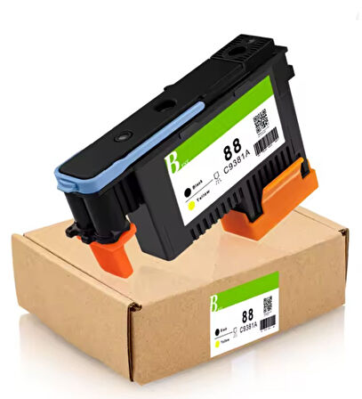 Hp 88-C9381A Muadil Siyah Ve Sarı Baskı Kafası