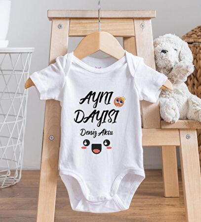 BK Kids İsimli Aynı Dayısı Tasarımlı Bebek Body Zıbın - Model 1
