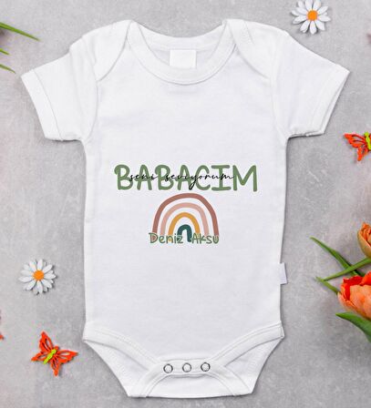 BK Kids İsimli Babalar Günü Tasarımlı Bebek Body Zıbın - Model 1