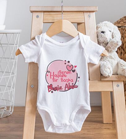 BK Kids İsimli Halam Bir Başka Tasarımlı Bebek Body Zıbın - Model 1