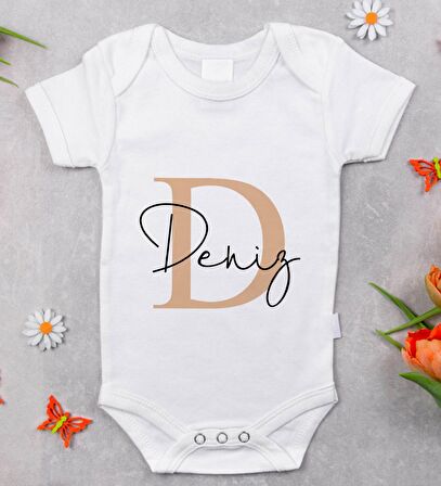 BK Kids İsimli Bebek Body Zıbın - Model 3