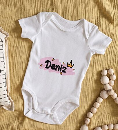 BK Kids İsimli Bebek Body Zıbın - Model 30