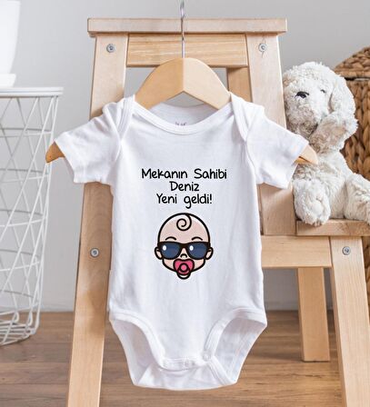 BK Kids İsimli Mekanın Sahibi Geldi Tasarımlı Bebek Body Zıbın - Model 1