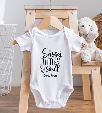 BK Kids İsimli Sassy Little Soul Tasarımlı Bebek Body Zıbın - Model 1