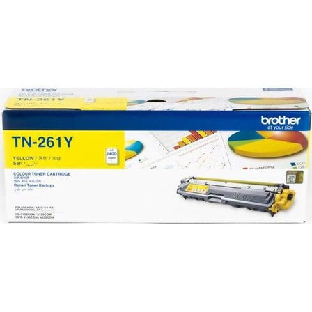 BROTHER TN-261Y Orijinal Sarı Toner (1400 Sayfa)