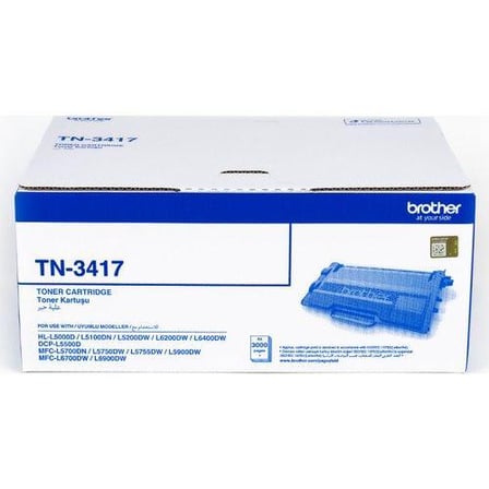 BROTHER TN-3417 Orijinal Siyah Toner (3000 Sayfa)