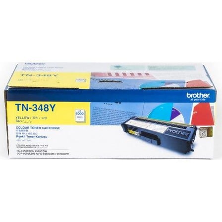 BROTHER TN-348Y Orijinal Sarı Toner (6000 Sayfa)