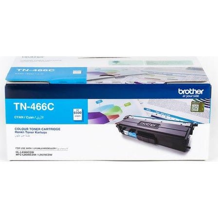 BROTHER TN-466C Orijinal Mavi Toner (6500 Sayfa)