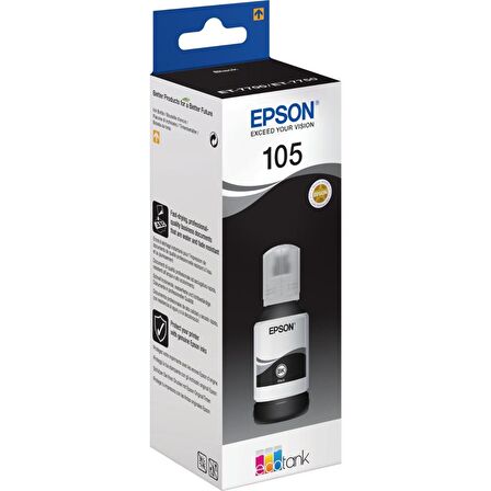 Epson 105-C13T00Q140 Siyah Orijinal Mürekkep- L7160- L7180