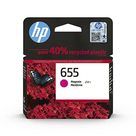 Orijinal HP 655 Mürekkep Kartuşu Kırmızı CZ111AE