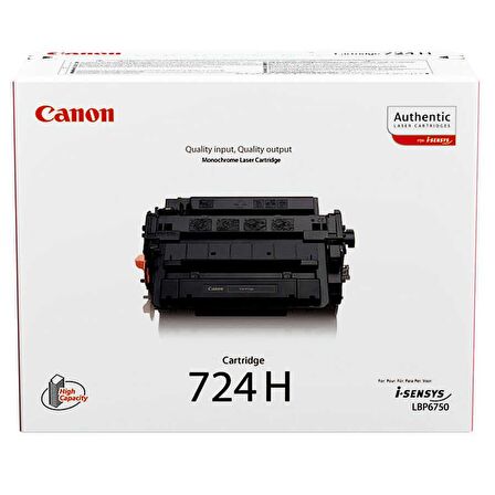 Canon CRG-724H/3482B002 Orijinal Toner Yüksek Kapasiteli