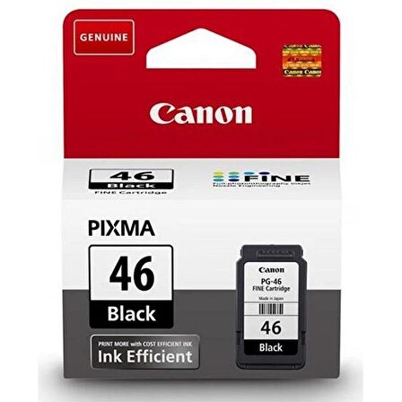 Canon PG-46 Siyah Orijinal Mürekkep Kartuş 9059B001AA