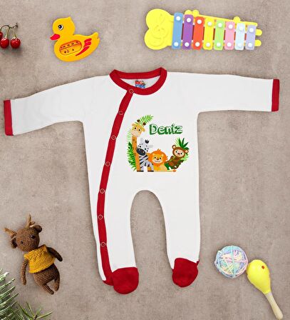 BK Kids Kişiye Özel Bebek Kıyafeti, Bebek Giyim Hediyesi, Tulum Zıbın ve Kukuletalı Şapka Seti-20