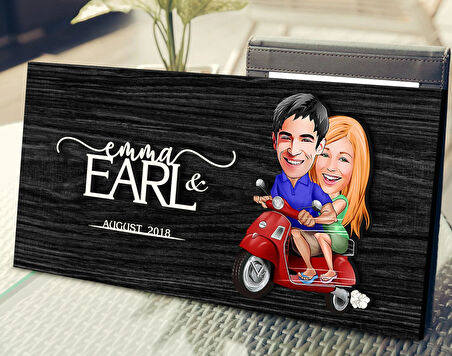 BK Gift Kişiye Özel Sevgililer Karikatürlü Kabartma Figürlü Ahşap Tablo, Duvar Dekoru, Arkadaşa Hediye, Özel Tasarım Ev Hediyesi-10